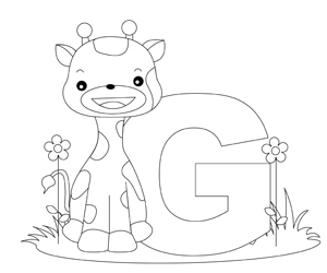 animal-alphabet-letter-G-G