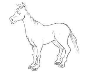cartoon-horse-drawings