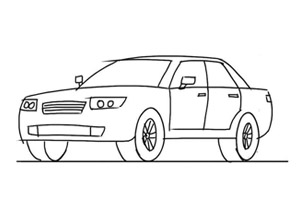  car drawing