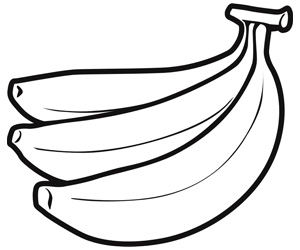 banana fruit pictures drawings