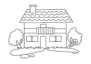 House drawings for Kids