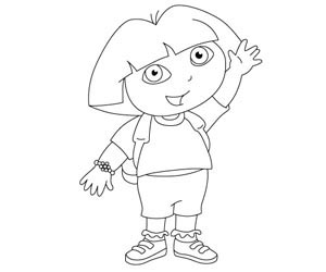  draw dora cartoon